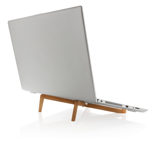 Support ordinateur portable en bambou personnalisable