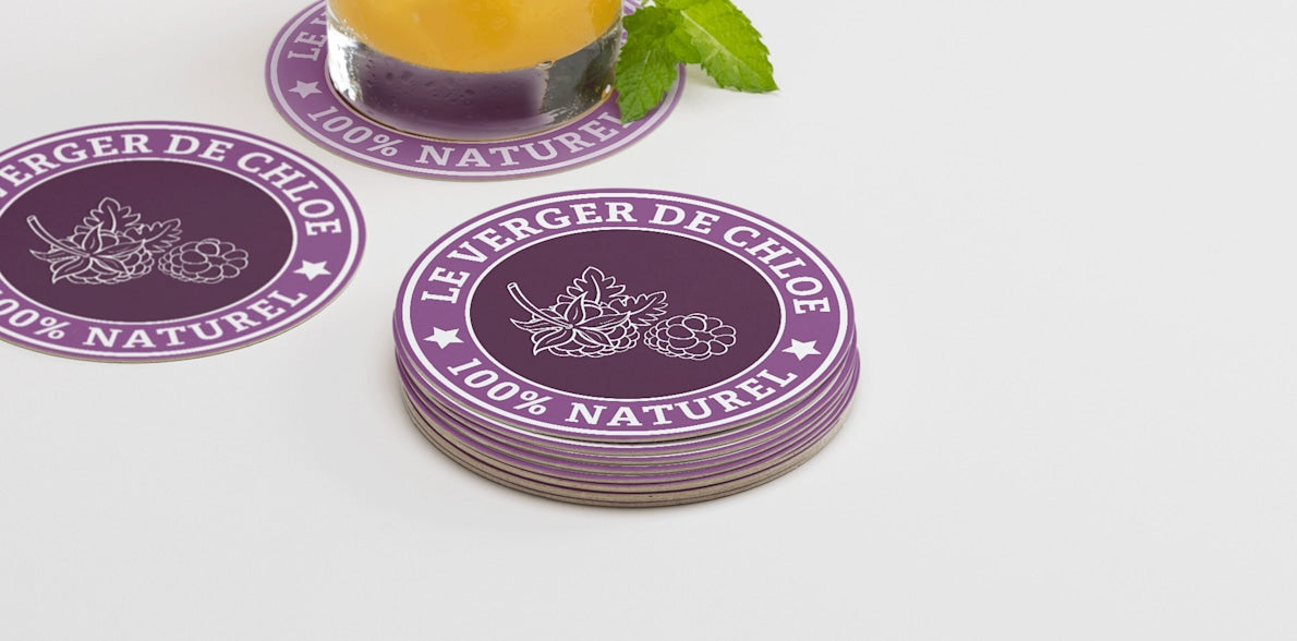 Dessous de verre ("sous-bocks") en carton personnalisés
