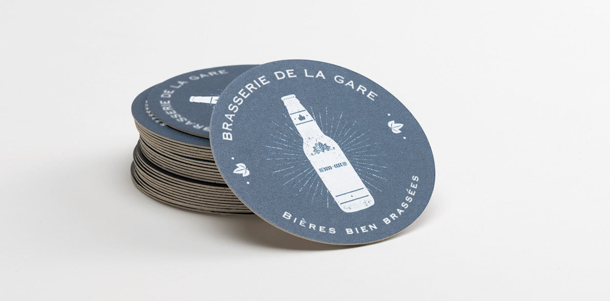 Dessous de verre ("sous-bocks") en carton personnalisés