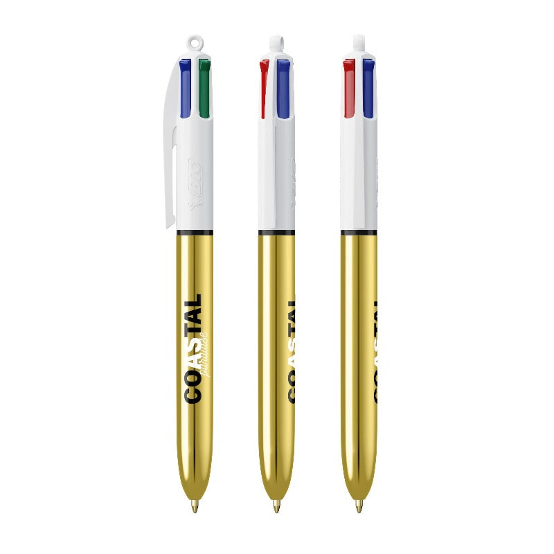 Stylo BIC® 4 couleurs coloris brillants personnalisé fabrication France 🇫🇷