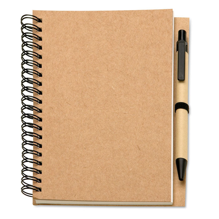 Carnet de notes A5 à spirales en papier recyclé♻️ BLOQUERO personnalisable
