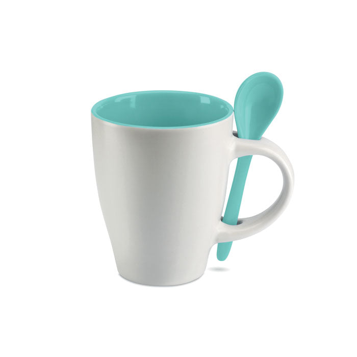 Mug avec cuillère 250 ml DUAL personnalisable