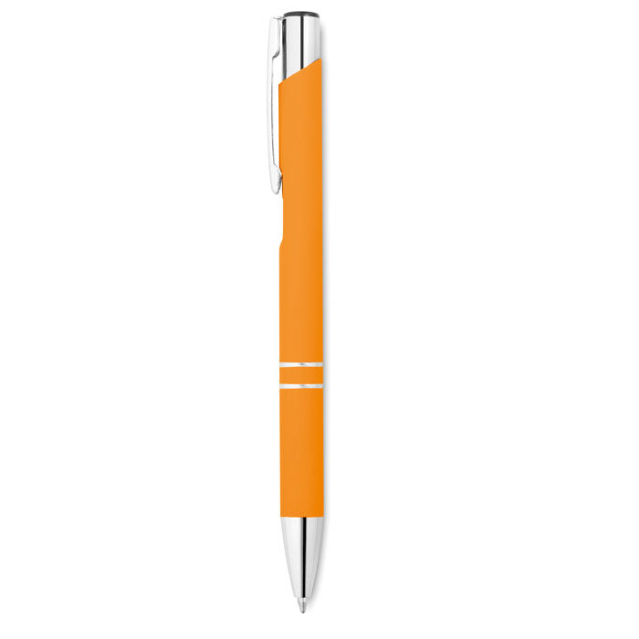 Stylo bille aluminium finition caoutchouc AOSTA personnalisable