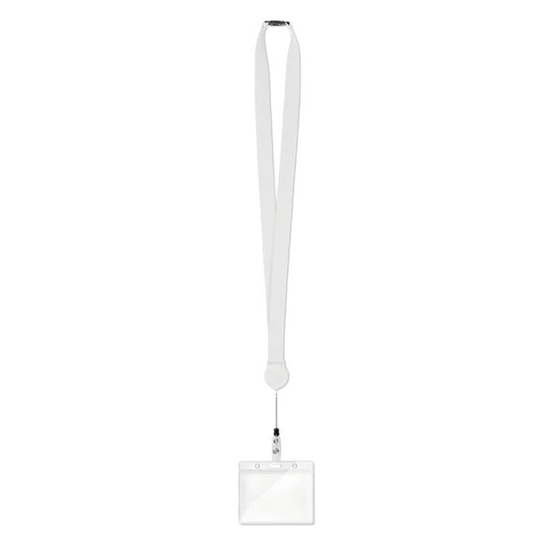 Tour de cou avec enrouleur et fixation pour badge ZIP LANYARD personnalisable