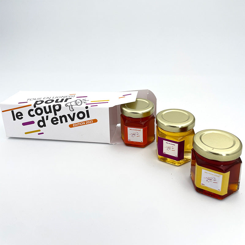 Miel personnalisé fabrication France 🇫🇷