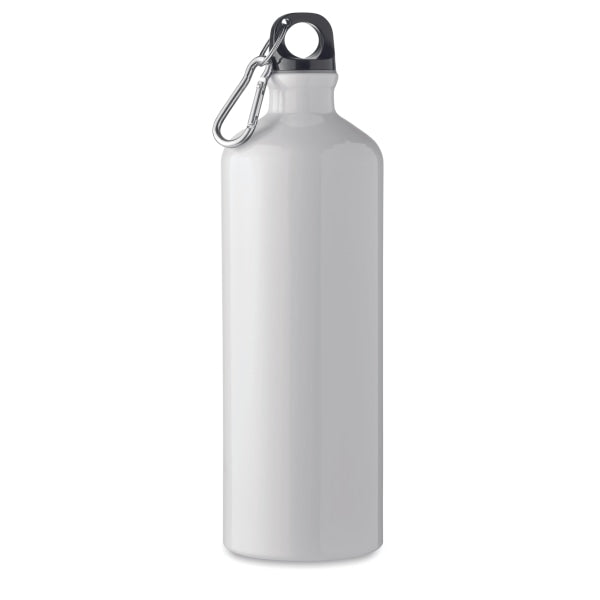 Bouteille En Aluminium 1L Moss Large Personnalisable Blanc Vaisselle