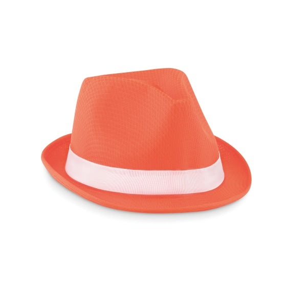 Chapeau De Couleur En Polyester Woogie Personnalisable Orange Chapeaux