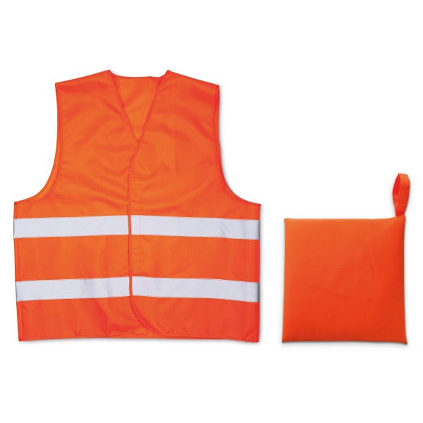 Gilet De Securité Visible Personnalisable Orange Accessoires Voiture