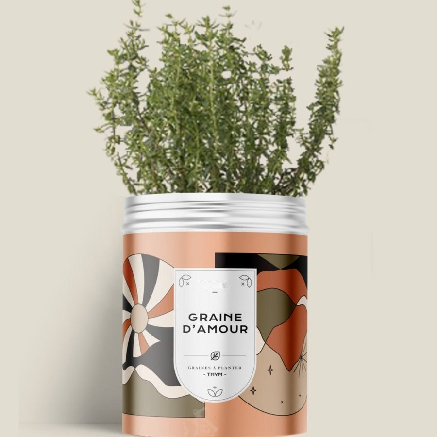 Kit de plantation avec graines de fleurs ou d'aromates personnalisable fabrication France 🇫🇷