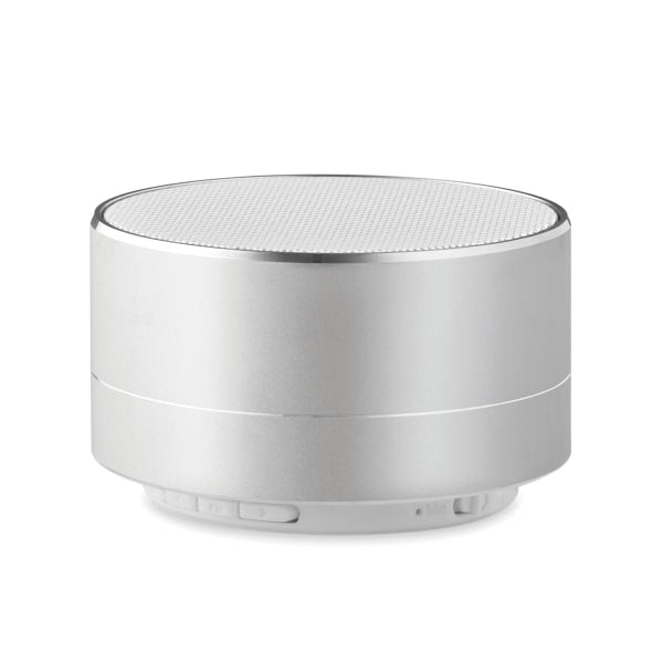 Haut-Parleur Sans Fil Rond Sound Personnalisable Silver Audio & Son