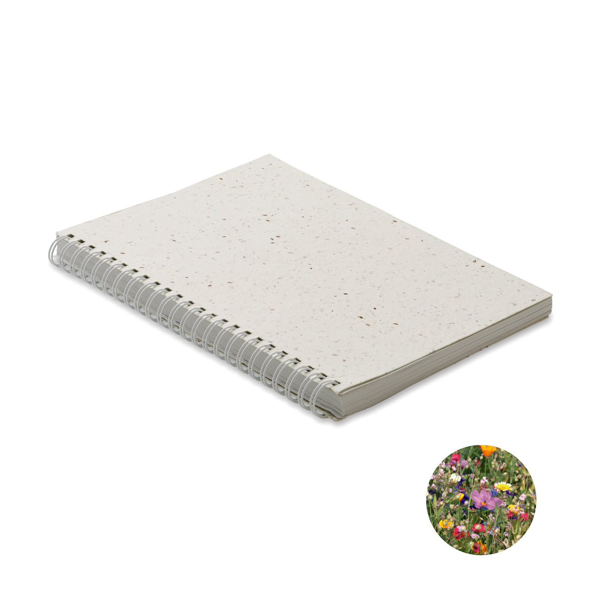 Carnet A5 couv. papier semence SEED RING personnalisable-0