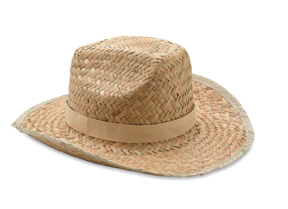 Chapeau de cow-boy en paille TEXAS personnalisable-1