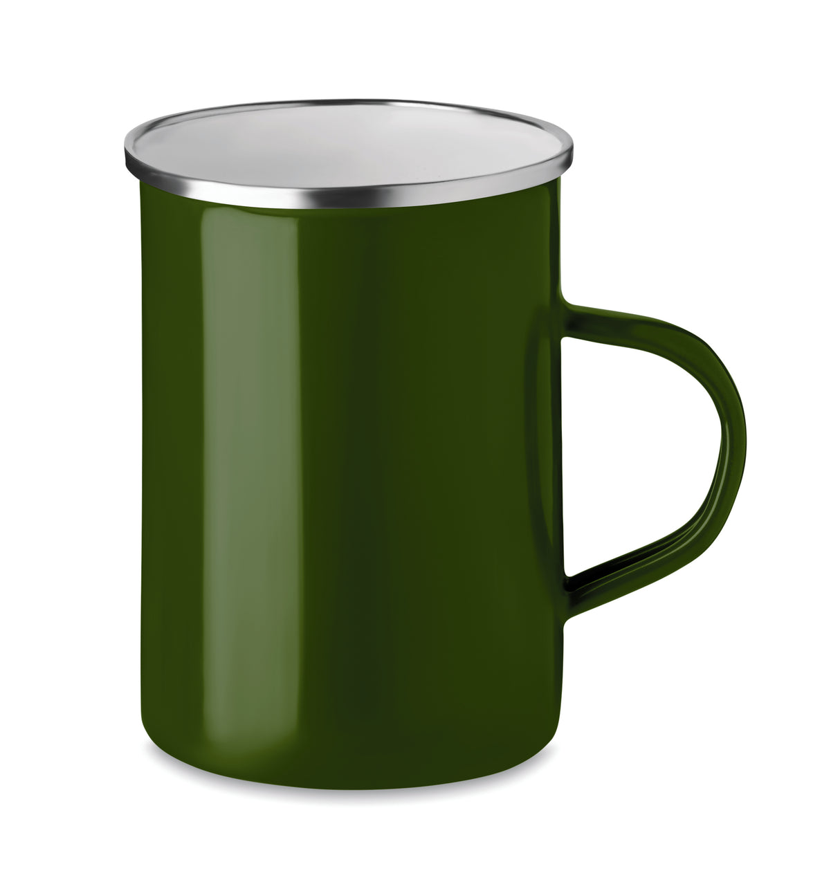 Tasse en métal couche d'émail SILVER personnalisable-4