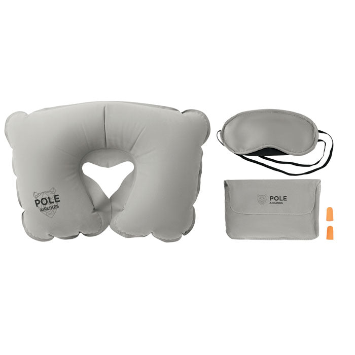 Set oreiller, masque, bouchons TRAVELPLUS personnalisable