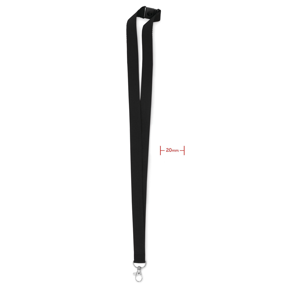 Lanyard crochet métal 20mm PANY personnalisable-0