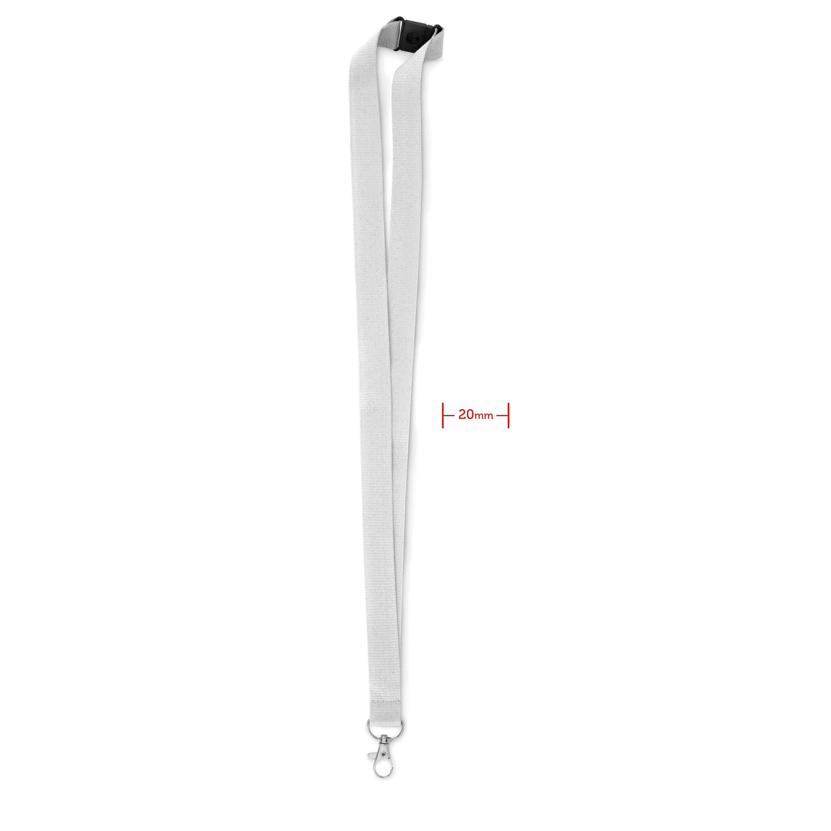 Lanyard crochet métal 20mm PANY personnalisable-3