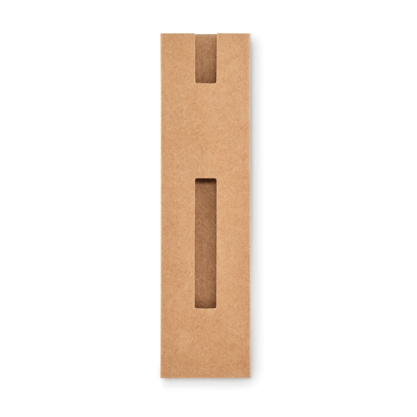 Pochette Papier Noir Paper Sleeve Personnalisable Beige Ecriture