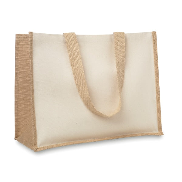 Sac De Courses En Toile Jute Campo De Fiori Personnalisable Beige Sacs Shopping