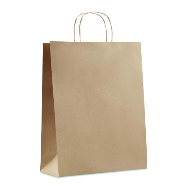 Sac En Papier Grand Format Paper Tone L Personnalisable Beige Sacs Shopping