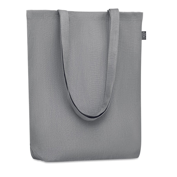 Sac Shopping En Chanvre Naima Tote Personnalisable Grey Sacs