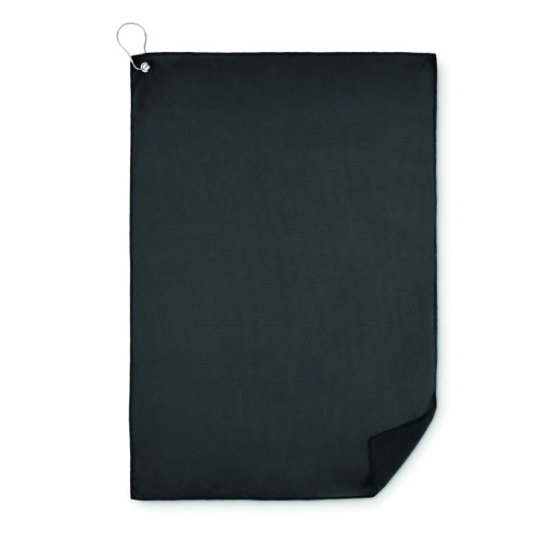 Serviette De Golf En Rpet Towgo Personnalisable Noir Plein Air