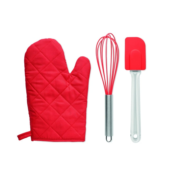 Set Dustensiles De Cuisine Dateki Personnalisable Red Accessoires Culinaires