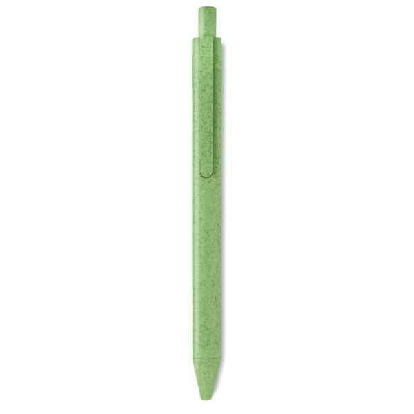 Stylo Poussoir Blé Paille Pp. Pecas Personnalisable Green Ecriture