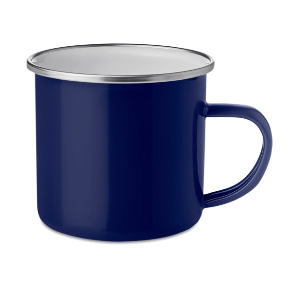 Tasse En Métal Émaillé Plateado Personnalisable Bleu Vaisselle