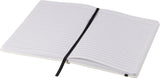 Carnet de notes blanc A5 Spectrum avec élastique de couleur personnalisable