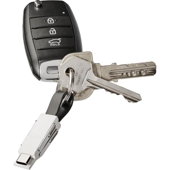 Porte-clés avec câble de chargement 4 en 1 KEY C personnalisable
