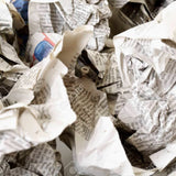 Calage en frisure bois OU frisure papier OU papier froissé