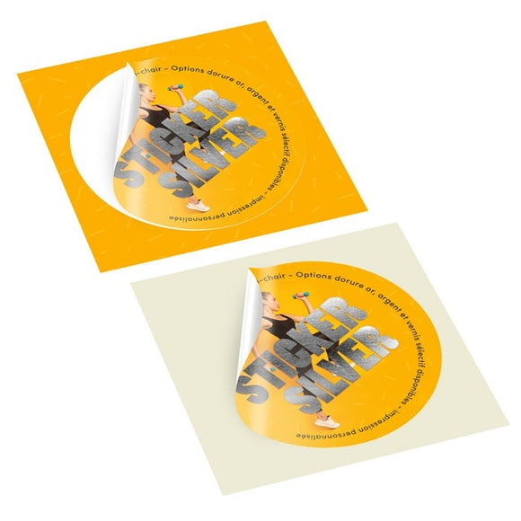 Stickers personnalisés (impression en quadrichromie numérique)