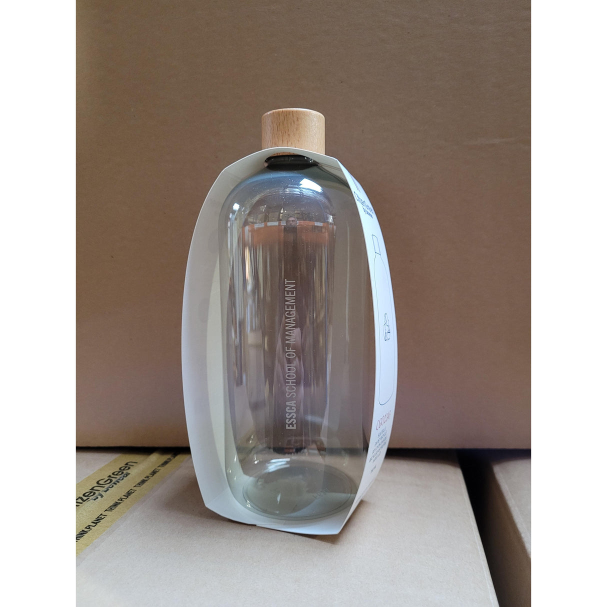 Gourde en plastique recyclé ♻️ 750 mL "Bubu" personnalisable fabrication France 🇫🇷