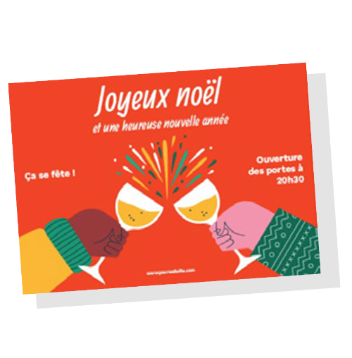 Carte message ou flyer A6 ou A5 personnalisé