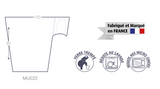Mug en verre 22 cl Luminarc® personnalisée fabrication France 🇫🇷