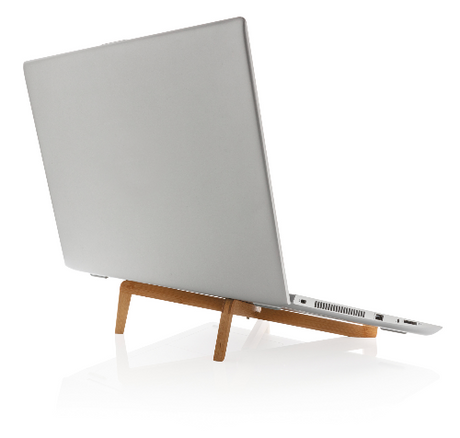 Support ordinateur portable en bambou personnalisable