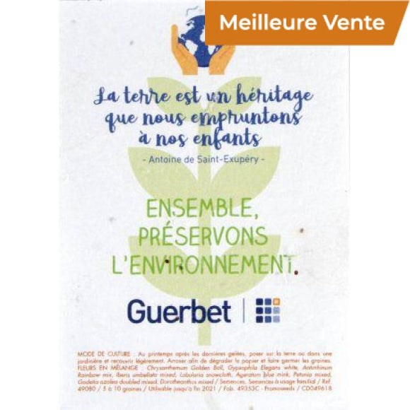 Carte En Papier De Graines Plantes Publicitaires