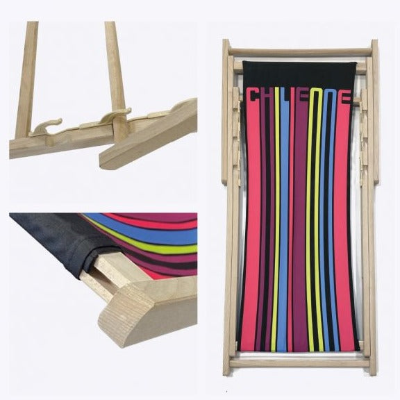 Transat en bois entièrement personnalisable (sublimation)