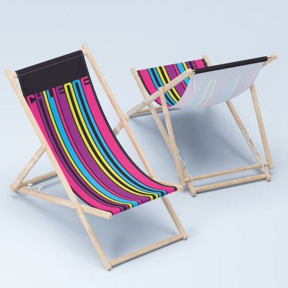 Transat en bois entièrement personnalisable (sublimation)