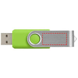 Clé Usb Rotative 32 Go Personnalisable Vert Clair / Unisexe