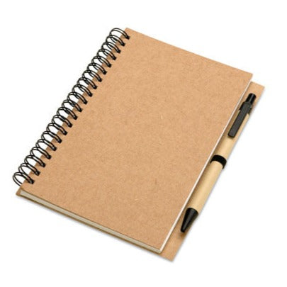 Carnet de notes A5 à spirales en papier recyclé♻️ BLOQUERO personnalisable