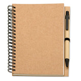 Carnet de notes A5 à spirales en papier recyclé BLOQUERO personnalisable