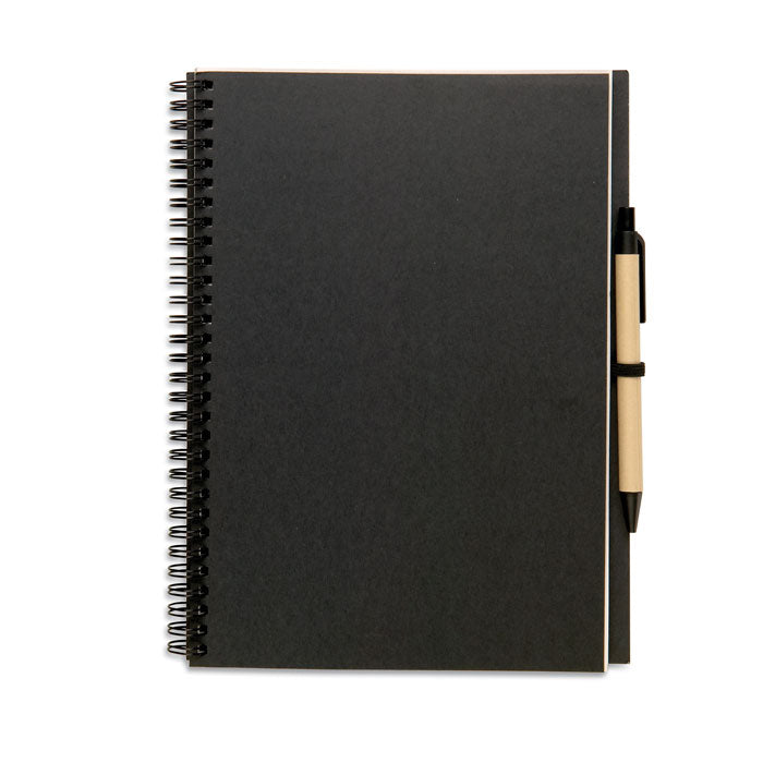 Carnet de notes A4 à spirales en papier recyclé BLOQUERO PLUS personnalisable
