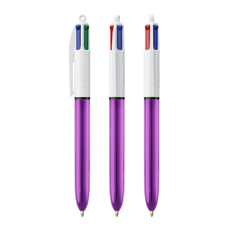 Stylo BIC® 4 couleurs coloris brillants personnalisé fabrication France 🇫🇷