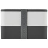 Lunch Box Miyo À Deux Blocs Personnalisable Gris Maison Et Cuisine