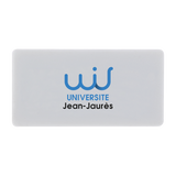 Magnet rectangulaire plastique 5,5 x 2,8 cm pour frigo personnalisable