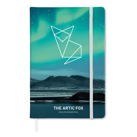 Carnet A5 à couverture rigide avec 96 feuilles lignées ARCONOT personnalisable