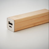 Powerbank bambou 2600 mAh POWERBAMC personnalisable