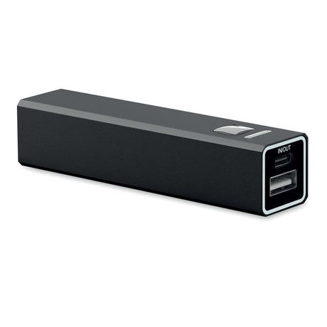 Power bank en aluminium recyclé de 2600 mAh POWERALUC personnalisable
