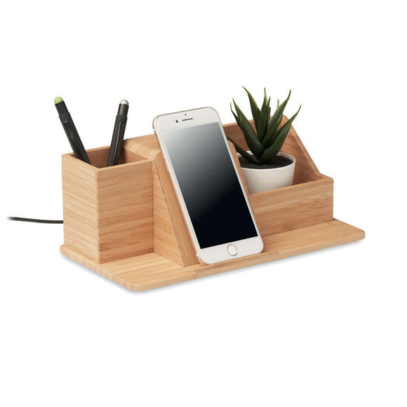 Chargeur sans fil et organisateur de bureau GROOVY personnalisable